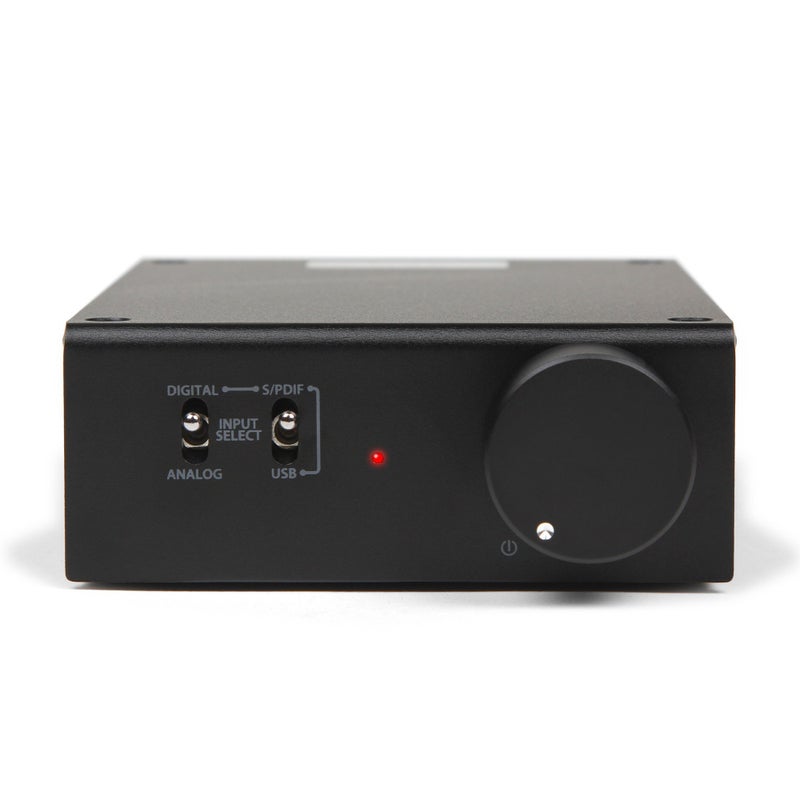 Micca OriGain Compact Stereo Integrated Amplifier and DAC, 50W x 2, 96kHz/24-Bit, USB and Optical S/PDIF (Black) - Image 1